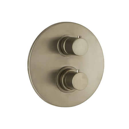 Elba Thermostatic Valve With 2 Way Diverter Volume Control Brushed Nickel