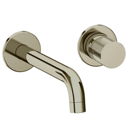 Alessandra Wall Mount Lavatory Faucet Brushed Nickel