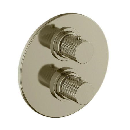 Alessandra Thermostatic Valve With 2 Way Diverter Volume Control Brushed Nickel