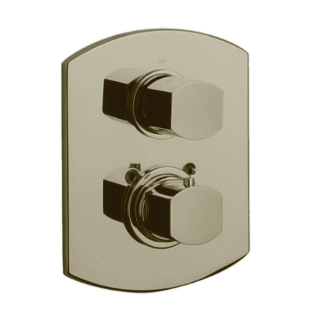 Novello Thermostatic Valve With 3/4" Ceramic Disc Volume Control Brushed Nickel