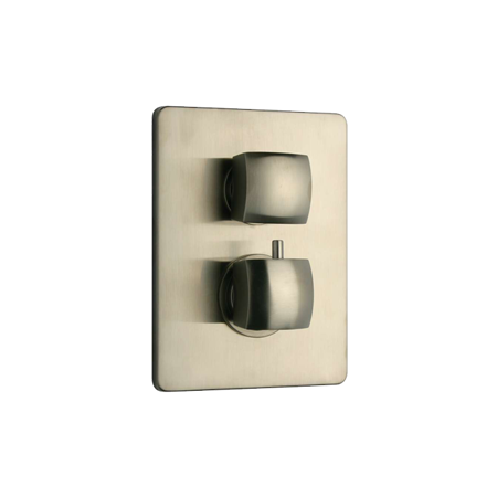 Lady Thermostatic Valve With 3/4" Ceramic Disc Volume Control Brushed Nickel