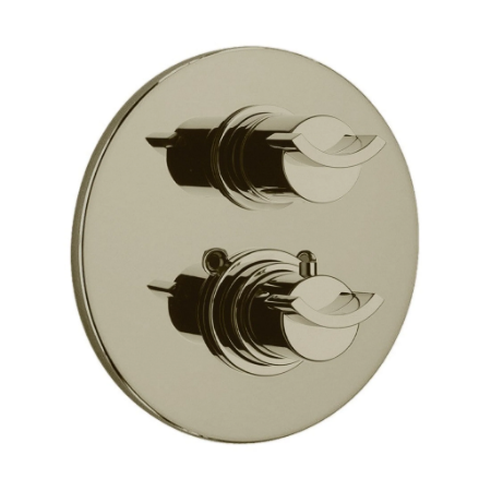 Morgana Thermostatic Valve With 3/4" Ceramic Disc Volume Control Brushed Nickel