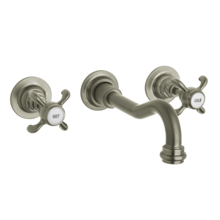 Ornellaia Wall Mount Lavatory Faucet Brushed Nickel
