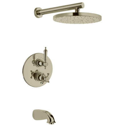 Ornellaia Thermostatic Tub & Shower Brushed Nickel