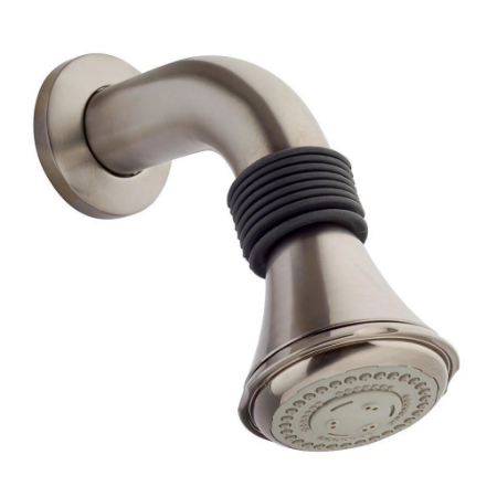 Water Harmony 3 Function Shower Head With Arm And A Flange Brushed Nickel