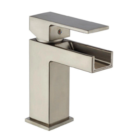 E-Commerce Dax Waterfall Single Control Lavatory Faucet Brushed Nickel