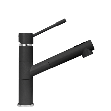 Single Handle Pull-out Spray Faucet BLACK METALLIC