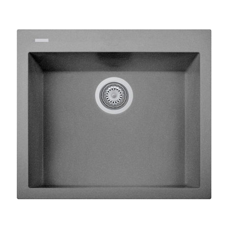 LaToscana Plados 23" x 20" Single Basin Granite Drop-In Sink in a Titanium Finish