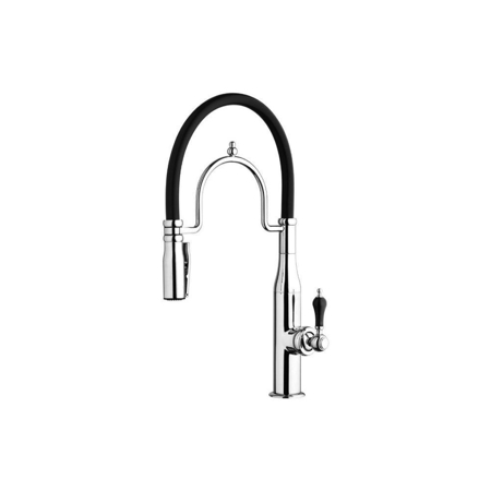 Single Handle Pull-out With Silycon spout And A Sprayer Spout Rotates Brushed Nickel