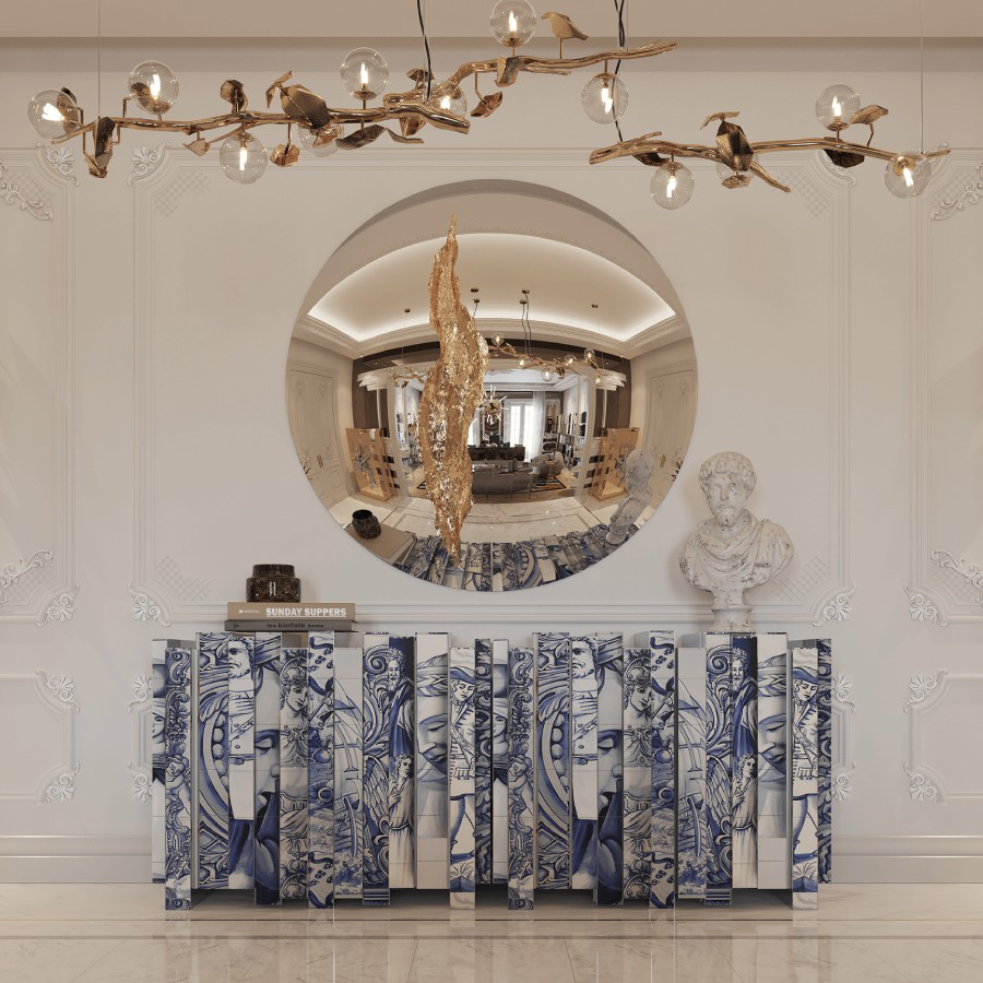 HERITAGE SIDEBOARD Blue - | HINTEX | Home Interior & Exterior