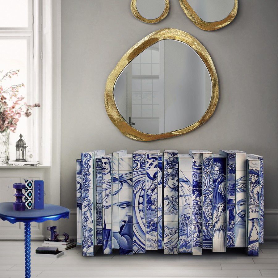 HERITAGE SIDEBOARD Blue - | HINTEX | Home Interior & Exterior