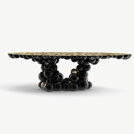 NEWTON BLACK GOLD DINING TABLE