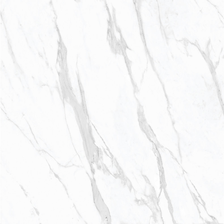 Carrara Statuario 32'' x 64'' Glossy White Porcelain Tile
