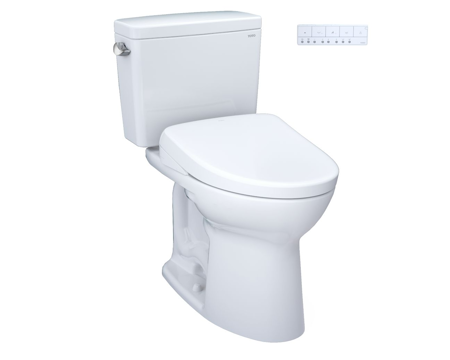 DRAKE® WASHLET®+ S7 TWO-PIECE TOILET - 1.28 GPF - UNIVERSAL HEIGHT - 10" ROUGH-IN With Auto Flush