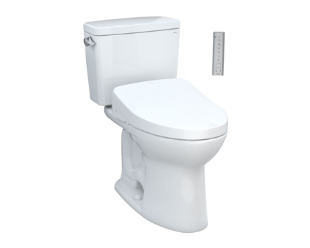 DRAKE® TRANSITIONAL WASHLET®+ S500E TWO-PIECE TOILET - 1.28 GPF - UNIVERSAL HEIGHT With Auto Flush 12" ROUGH-IN