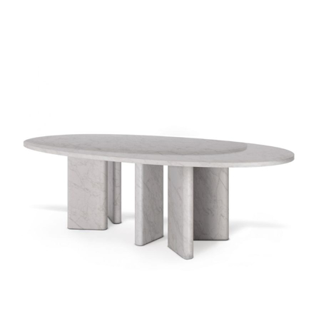 Peninsula Marble Dining Table