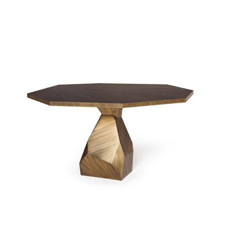 Rock 140 Brass Dining Table