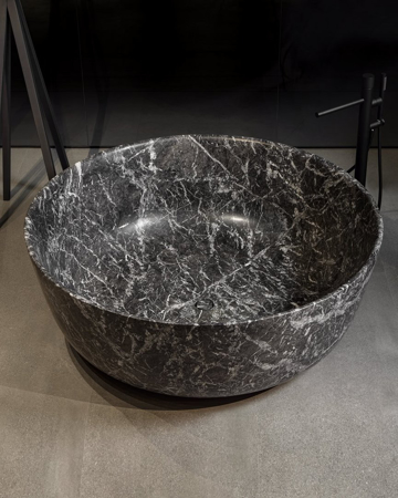 Orion Round Stone Bathtub Marble