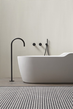 Indigo Freestanding Bathtub Spout Complete With Concealed Valve.