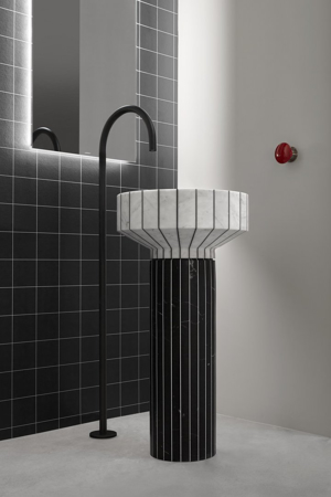 Indigo Freestanding Bathtub Spout Complete With Concealed Valve.