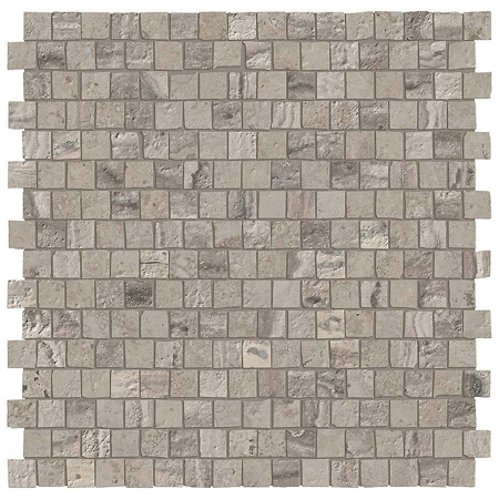 Travertine Mosaic Nativa Falda Tibur Mattoncino 12" x 12" 3/8"