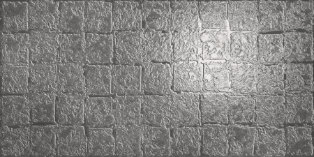 Abstra Silver Blocks Shiny 19.59" x 39.19"