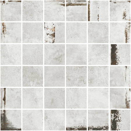Steel Black Stamping 20" x 40", 3/8" Natural Porcelain Tile