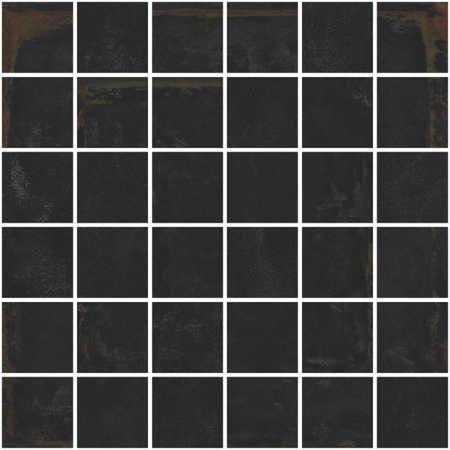 Steel Black 24" x 24", 3/8" Natural Porcelain Tile