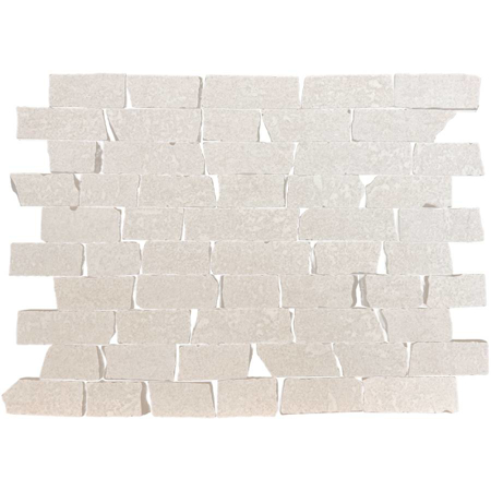 Ciment Ivory Nat. Mosaico Broken 12.01" x10.83" Porcelain Tile