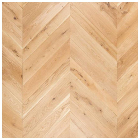 Spina Chevron 45° Mix Rovere Oak Decora Prelevigato Patterned Wood Flooring