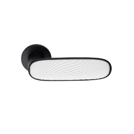 Dune Black + Sand-White Glossy Porcelain Handle