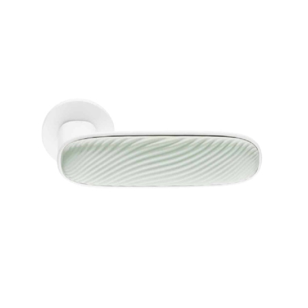 Dune White + Mint-Green Glossy Porcelain Handle