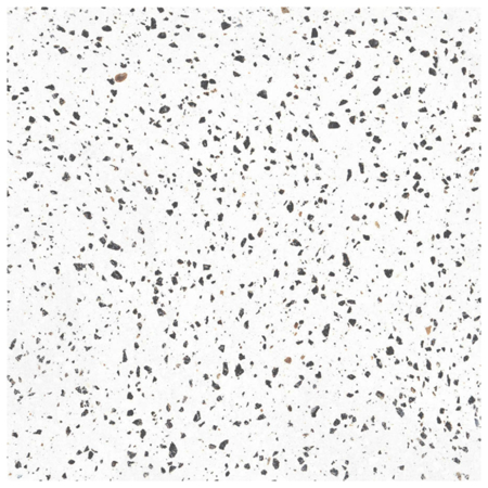 Terrazzo White Black rett 24"x24"