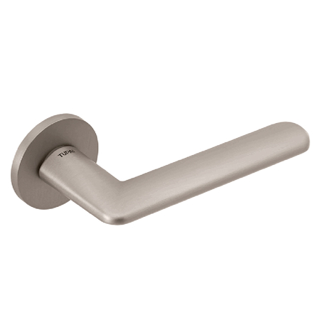 Leon Lever Handle, Nickel Pearl