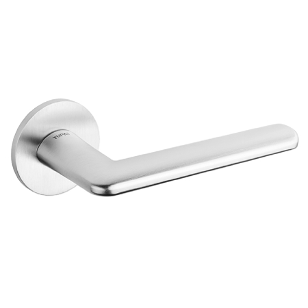 Leon Lever Handle, Satin Chrome