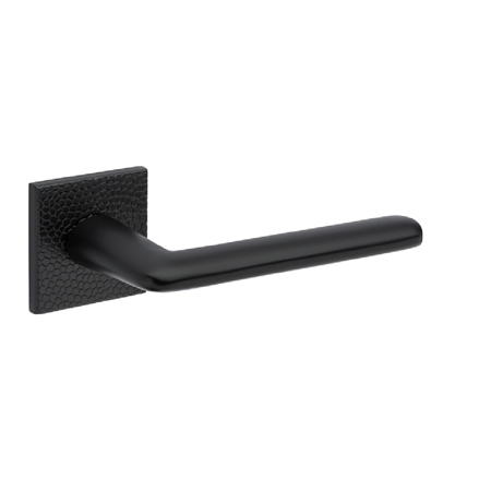 Lagos Pebbles Lever Handle, Black Pearl