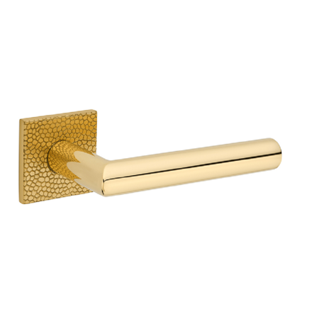 Silves Pebbles Lever Handle, Satin Brass