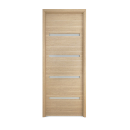 Urban Door Vetro White Oak 2'-4" x 6'-8" Pre-Hung Interior Right