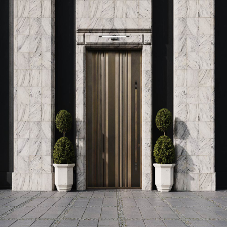 Linear Majesty Entrance Door