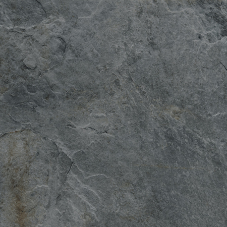 Rocks Silver Black 24" x 24" 3/8" Natural Porcelain Tile