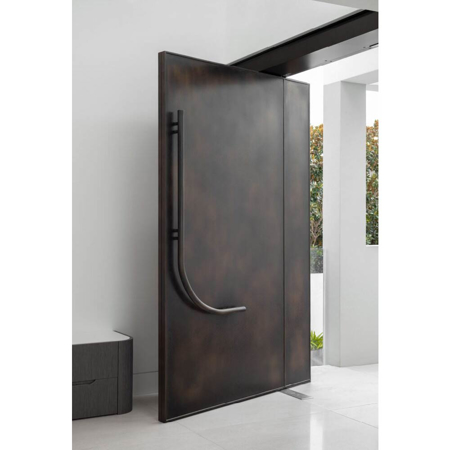 Polished Smooth Copper Entrance Door