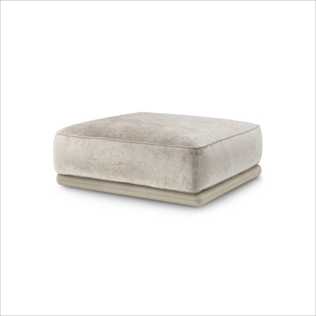 Island Rectangular Pouf Unit Leather Basic