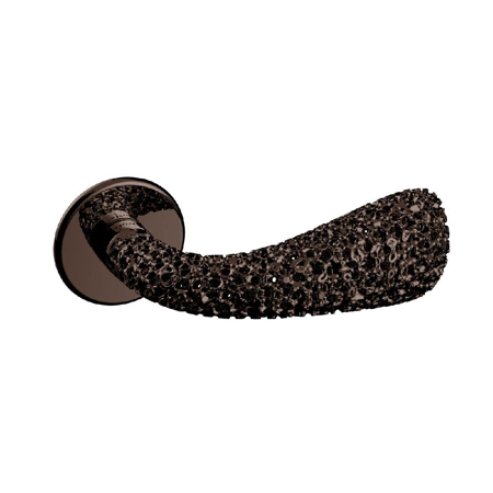 Coral Synth Ross Lovegrove Lever handle, Hero Mirror Chocolate