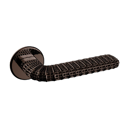 Architectural Ross Lovegrove Lever handle, Hero Mirror Chocolate