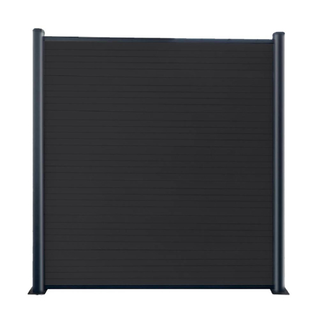 Orizonte WPC Black Fence 72" x 72"
