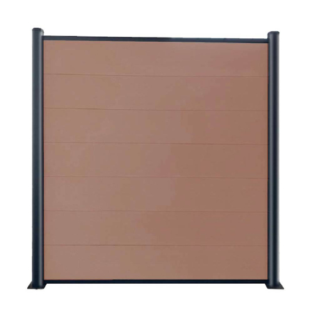 Orizonte WPC Red Wood Fence 72" x 96"
