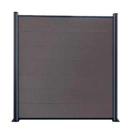 Orizonte WPC Walnut Fence 72" x 96"