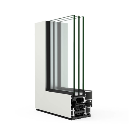 Hinged Window and Door Systems COR 80 Hidden Sash