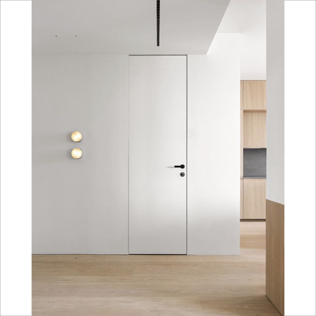 Flush with Wall Modern Interior Door Filo Muro Pure Ash White