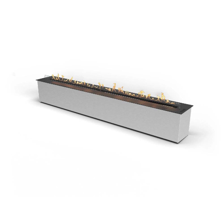 Automatic Bioethanol Fireplace Burner With BEV Technology FLA4+ 78 3/8"